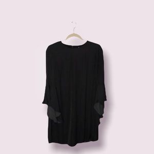 Who What Wear - Black Butterfly Sleeve Dress - Size S